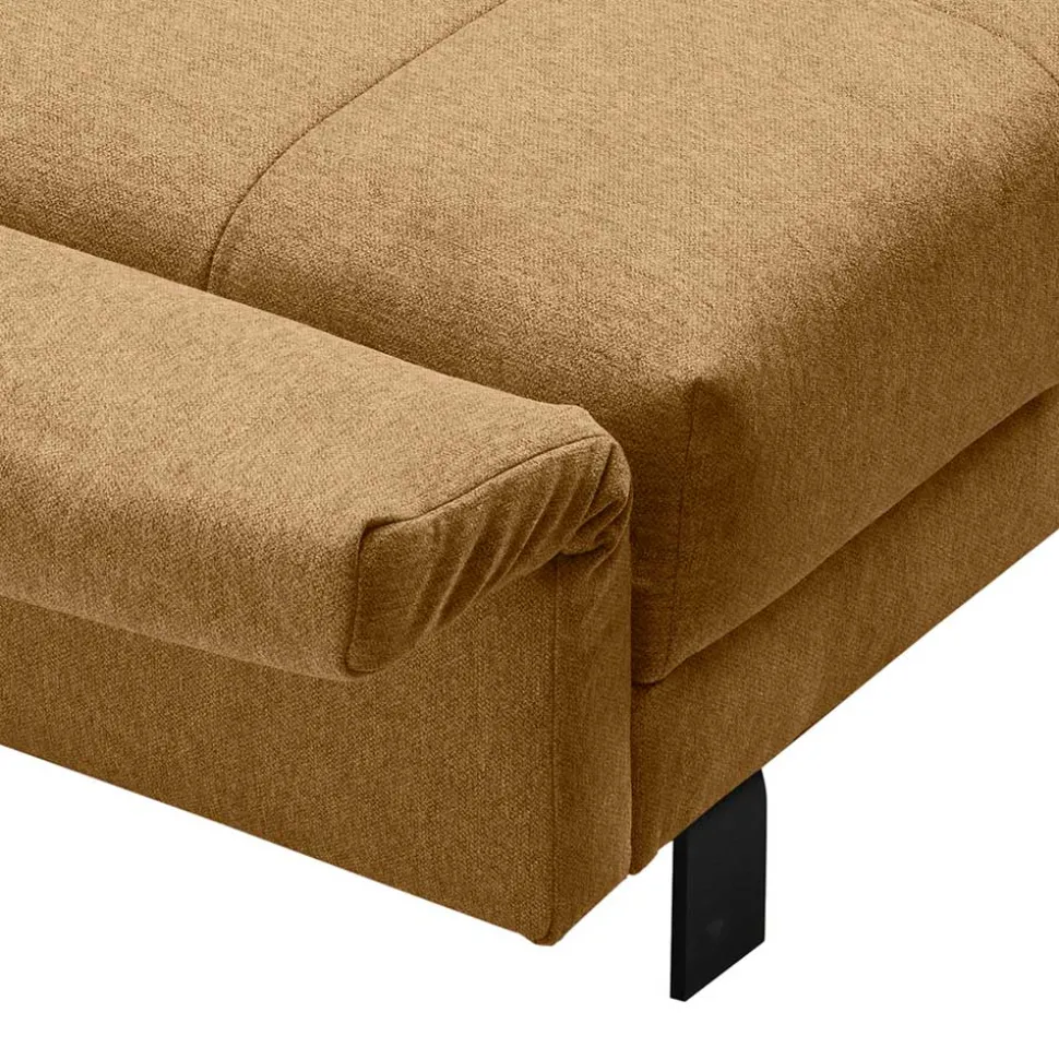 Gelbes Schlafsofa mit Bettkasten - Racana
