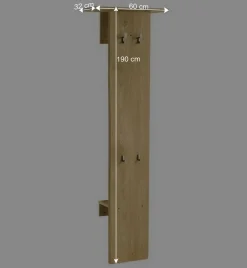 Geölte Holzgarderobe aus Eiche massiv - Avidora