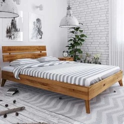 Geöltes Holzbett in 210 cm Überlänge - Eavy I