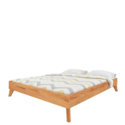 Geöltes Kernbuche Bett für Dachzimmer - Junola II