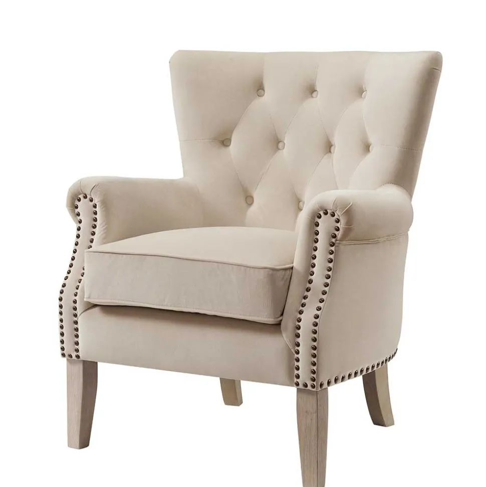 Gemütlicher Polstersessel in Beige - Halolas
