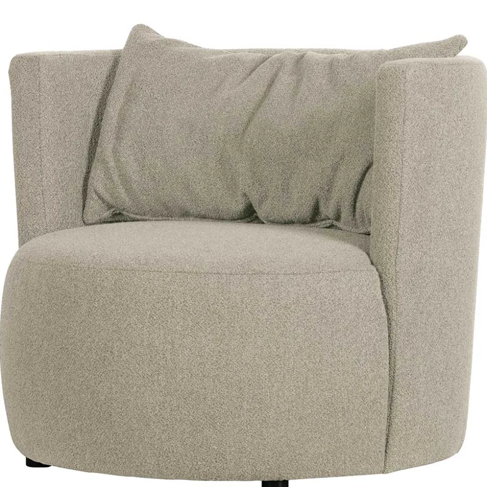 Gemütlicher Polstersessel in Beige Boucle - Capella