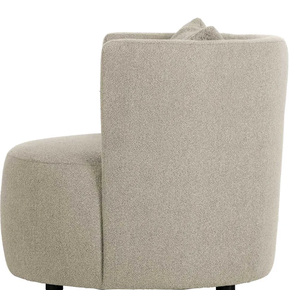 Gemütlicher Polstersessel in Beige Boucle - Capella