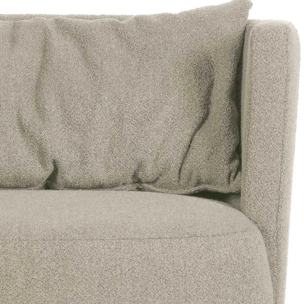 Gemütlicher Polstersessel in Beige Boucle - Capella