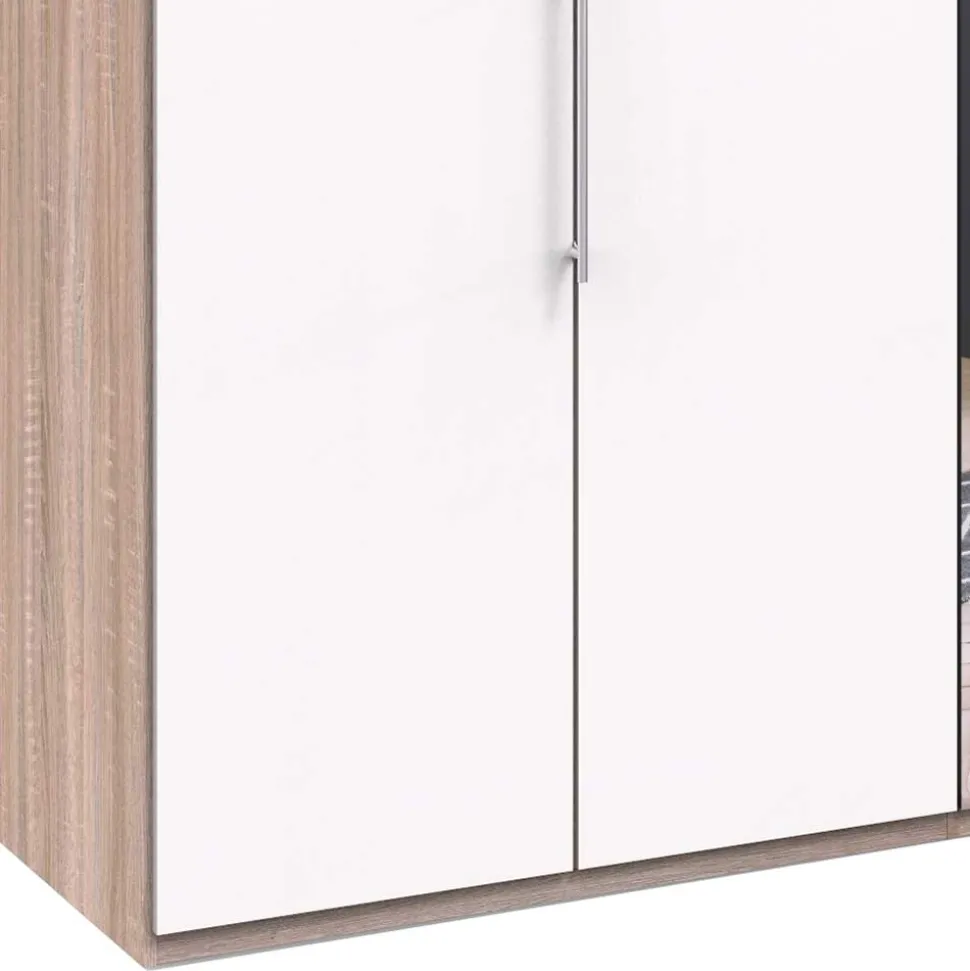 Gleittüren-Schlafzimmerschrank mit Spiegel - Vaclyn