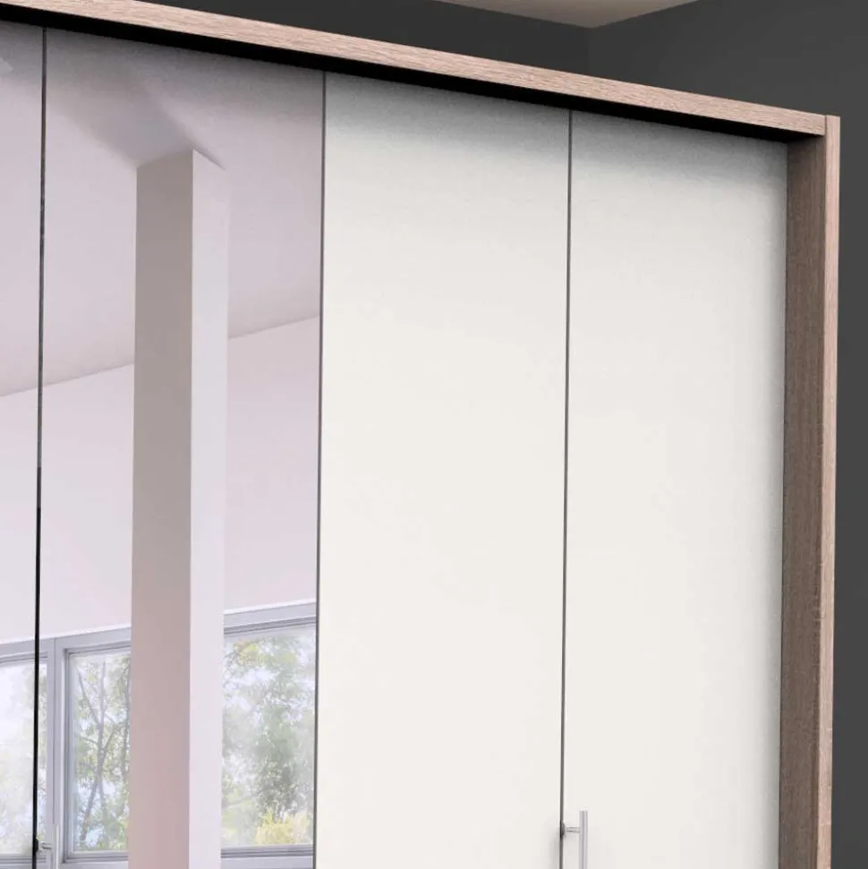 Gleittüren-Schlafzimmerschrank mit Spiegel - Vaclyn