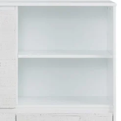 Günstiges Kombi Highboard in Weiß lasiert - Vagniu