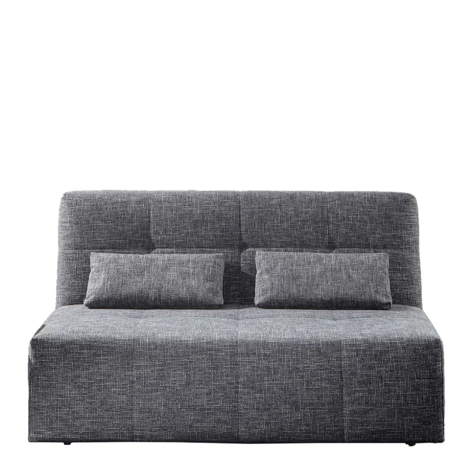 Graue Bettcouch mit Faltmechanik - Dalicia
