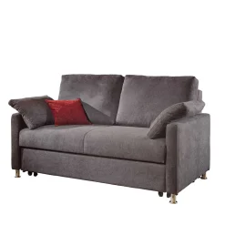 Graue Schlafcouch in drei Breiten - Jaxon