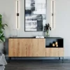 Griffloses Sideboard in Wildeiche Optik - Cavan