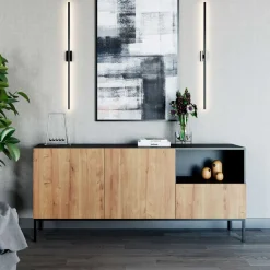 Griffloses Sideboard in Wildeiche Optik - Cavan
