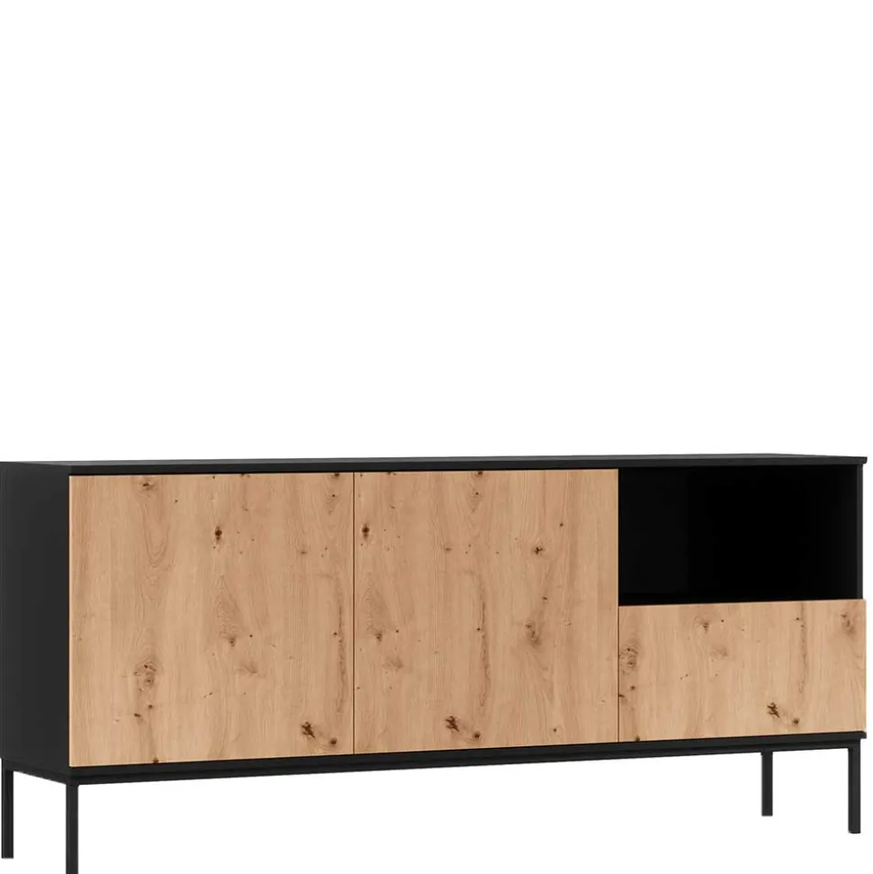 Griffloses Sideboard in Wildeiche Optik - Cavan