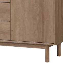 Große Kombi-Kommode in Eiche Holzoptik - Benns