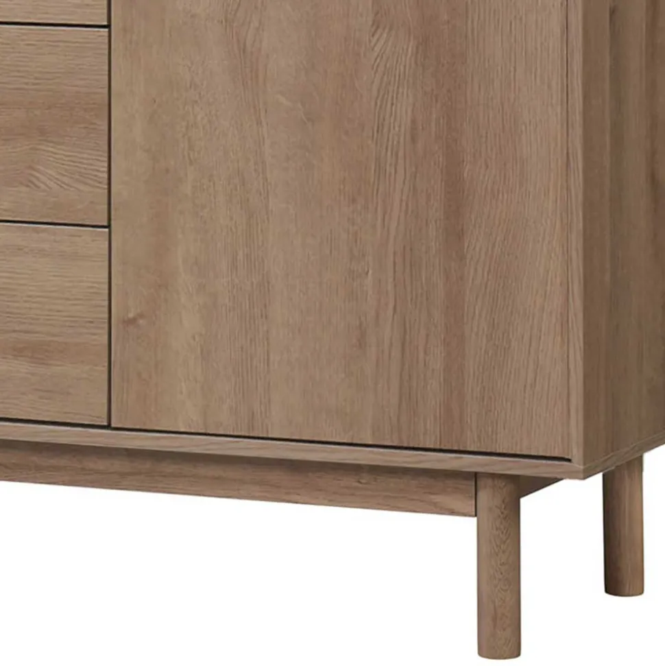 Große Kombi-Kommode in Eiche Holzoptik - Benns