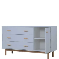 Große Kombi-Kommode in Grau mit Eiche - Caldaro