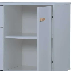 Große Kombi-Kommode in Grau mit Eiche - Caldaro