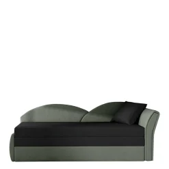 Gästebett Recamiere in Grau und Schwarz - Viko