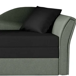 Gästebett Recamiere in Grau und Schwarz - Viko