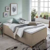 H3 Polsterbett in Creme & Natur - Suvanica
