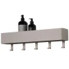 Hakenleiste mit Ablage in Taupe - Mimi