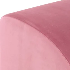 Halbrunder Beistellhocker in Rosa - Jily
