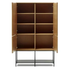 Highboard in Eichefarben und Anthrazit - Utperio