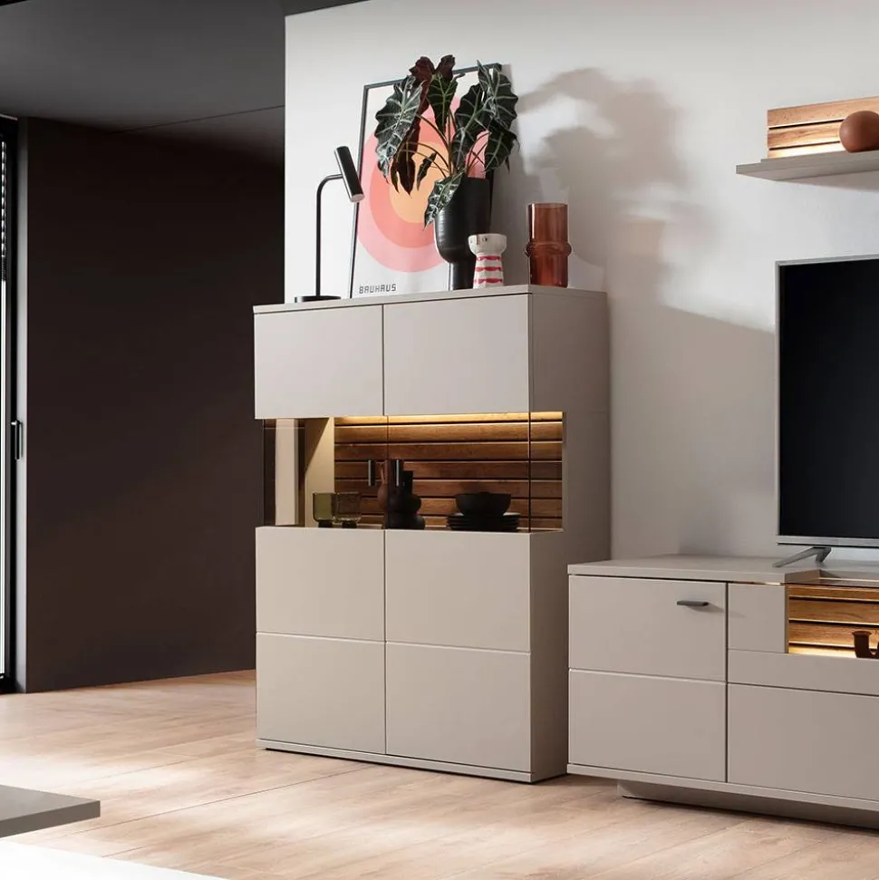 Highboard in Grau - Teorina