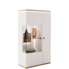 Highboard in Soft White und Wildeiche - Yordyn