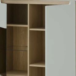 Highboard mit Glaseinsatz - Armina