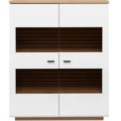 Highboard mit Glaseinsätzen 2-türig - Niam