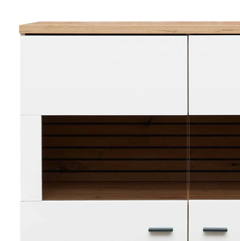Highboard mit Glaseinsätzen 2-türig - Niam