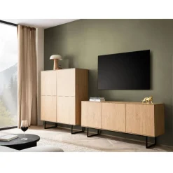 Highboard und Lowboard Set - Jaskin (zweiteilig)