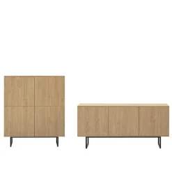 Highboard und Lowboard Set - Jaskin (zweiteilig)