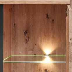 Highboard Vitrine mit LED Beleuchtung - Latenda
