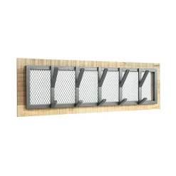 Hängegarderobe aus Drahtgitter & Metall - Justa