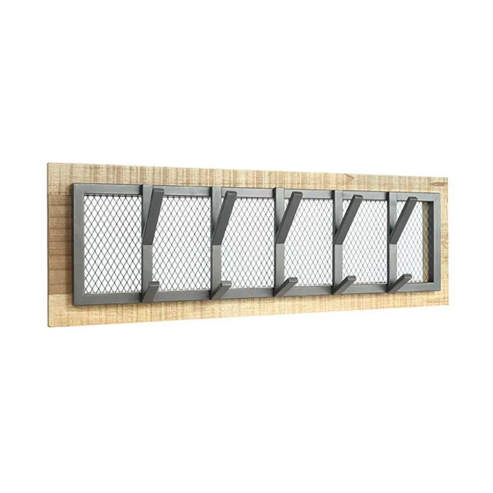 Hängegarderobe aus Drahtgitter & Metall - Justa