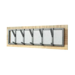 Hängegarderobe aus Drahtgitter & Metall - Justa