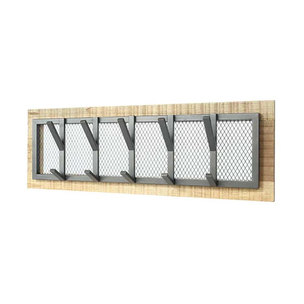 Hängegarderobe aus Drahtgitter & Metall - Justa