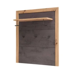 Hängegarderobe in Dunkelgrau und Wildeiche - Carry