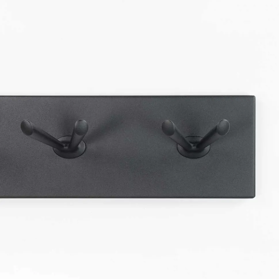 Hängegarderobe Stahl Hakenleiste mit 14 Haken - Colore