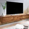 Hängendes TV Lowboard mit drei Schubladen - Baham