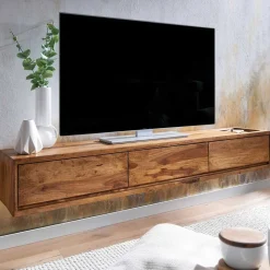 Hängendes TV Lowboard mit drei Schubladen - Baham