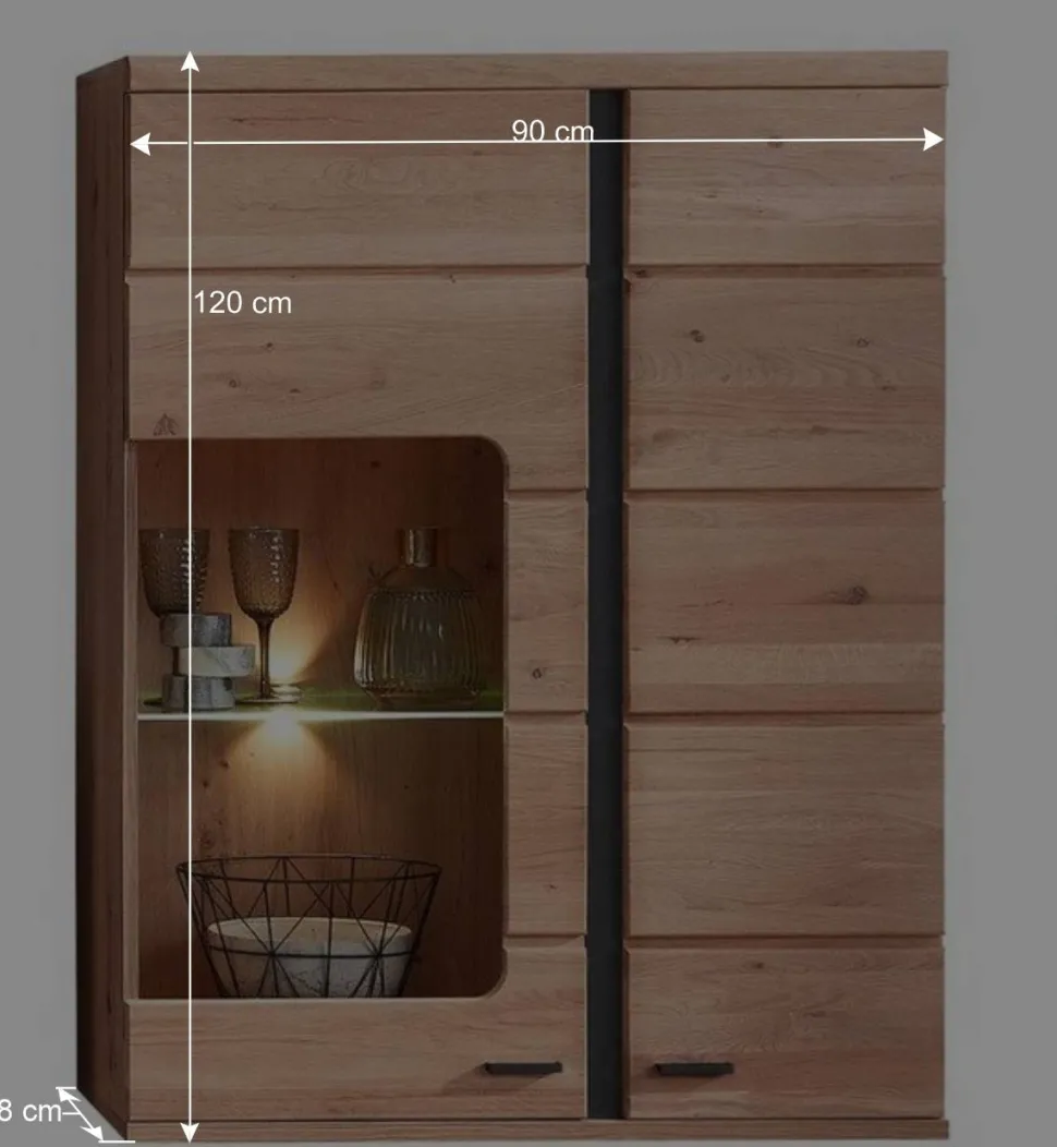 Hängevitrine mit LED Beleuchtung - Mattadore