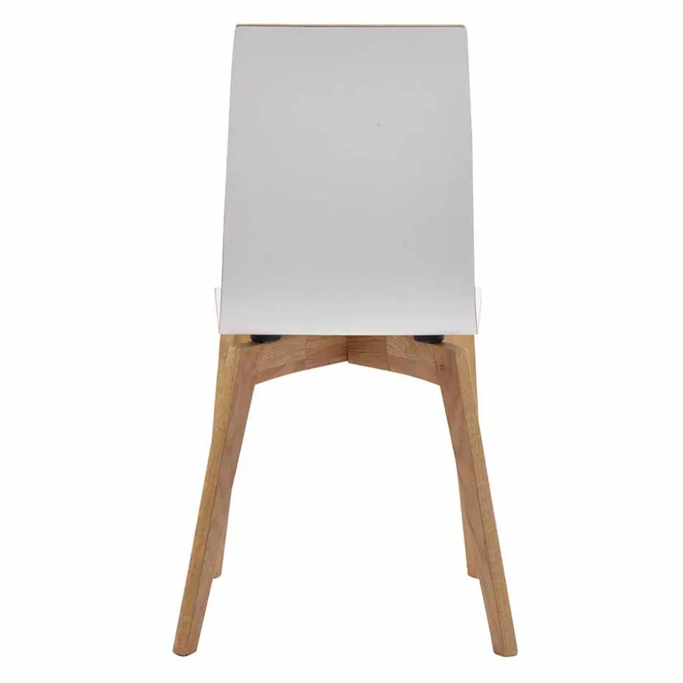Hochdrucklaminat Stuhl in Weiß - Sonda (2er Set)