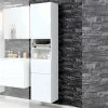 Hochglanz Hochschrank Concetada in Weiß