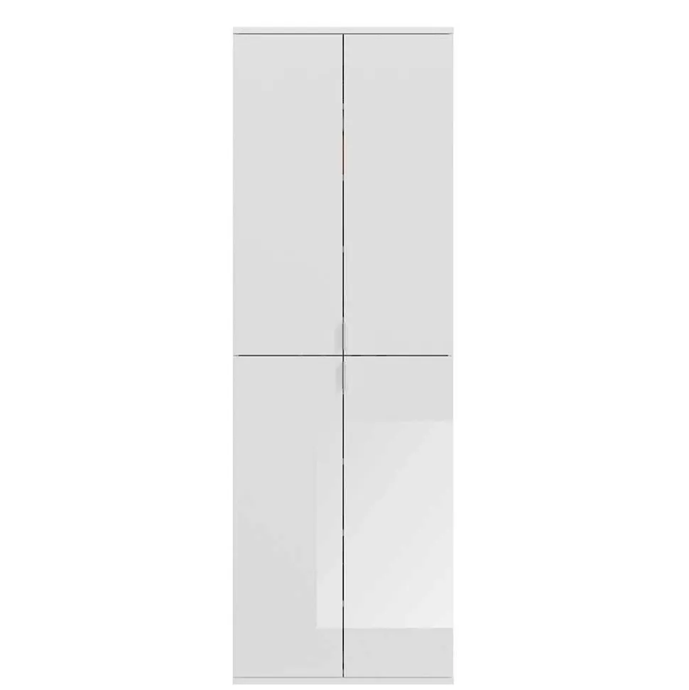 Hochglanz Kleiderschrank 6-türig - Ejulia (zweiteilig)
