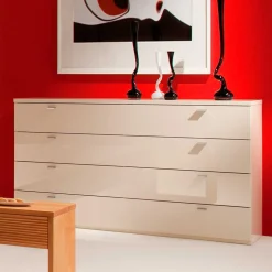 Hochglanz Sideboard Agrebo mit Schubladen
