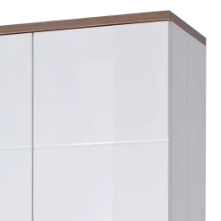 Hochglanz Vitrine in Weiß - Icadro
