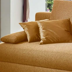 Hochwertige Klappcouch in hellem Braun - Heavens