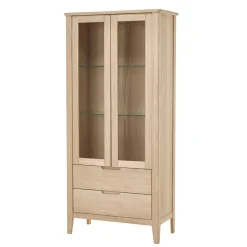 Hochwertige Massivholz Vitrine 2-türig - Vangus I
